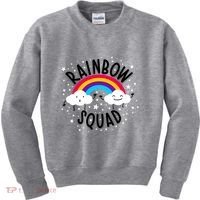 Rainbow Squad Cute Funny Cloud Sky Stars Kids Sweatshirt thumb 0