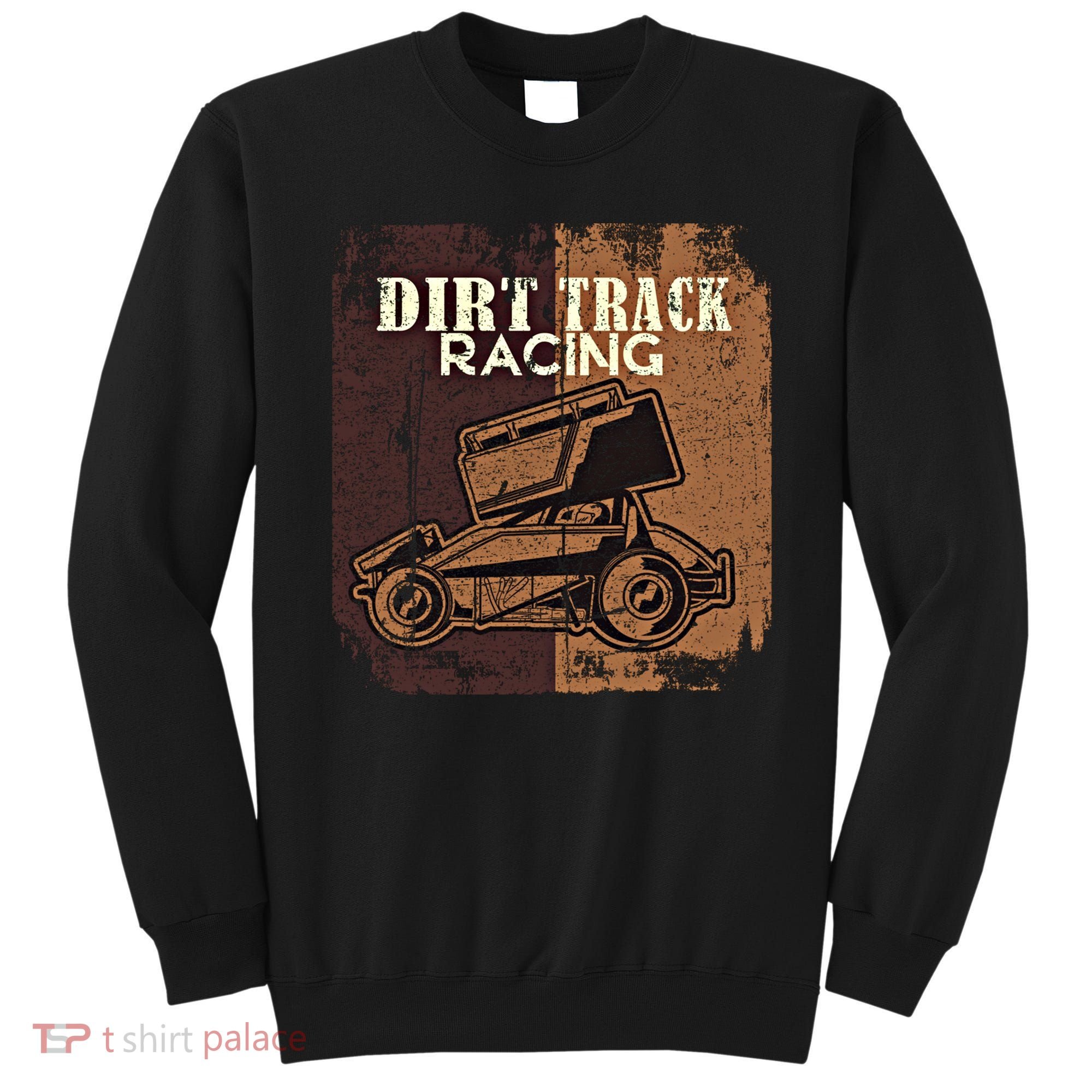 Retro Sprint Car Dirt Track Racing Race Motorsport Fan Gift Sweatshirt