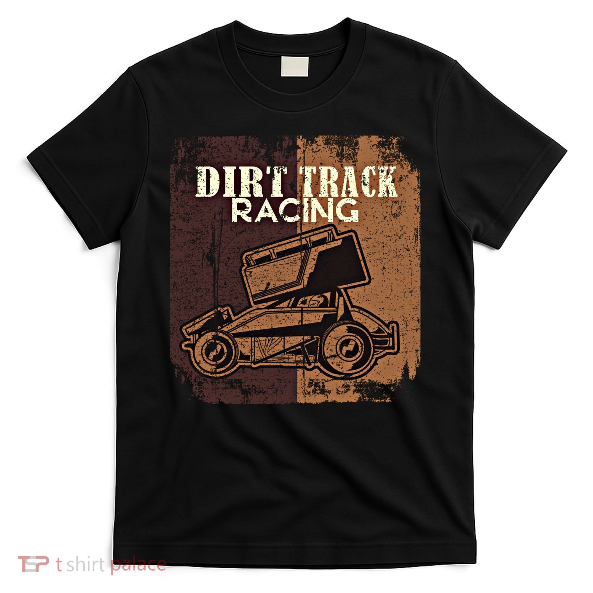 Retro Sprint Car Dirt Track Racing Race Motorsport Fan Gift T-Shirt