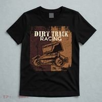 Retro Sprint Car Dirt Track Racing Race Motorsport Fan Gift T-Shirt thumb 5