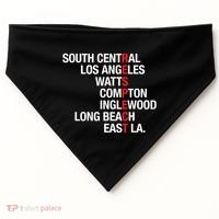 RESPECT South Central Los Angeles Watts Long Beach USA-Made Doggie Bandana thumb 0
