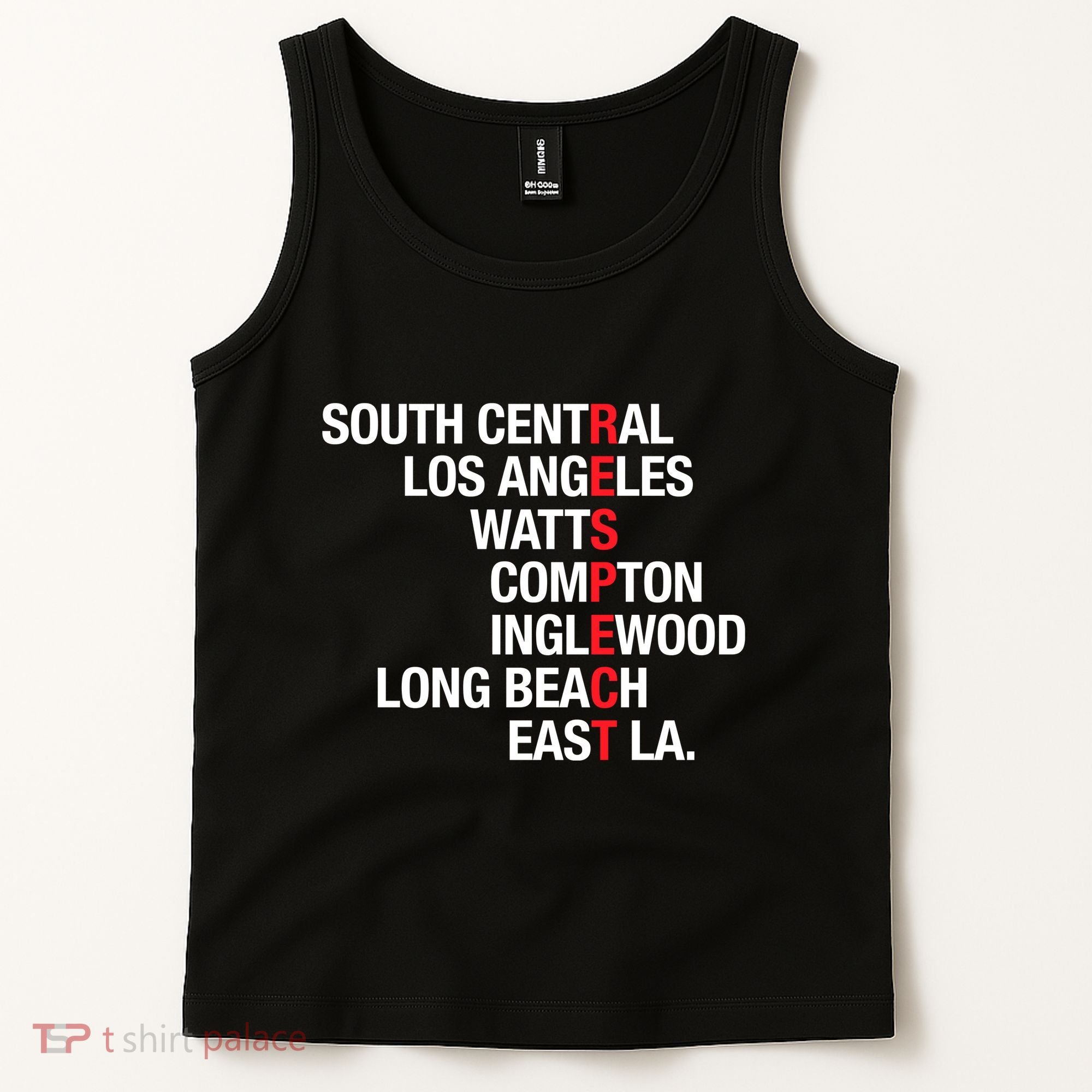 RESPECT South Central Los Angeles Watts Long Beach Tank Top