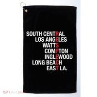 RESPECT South Central Los Angeles Watts Long Beach Golf Towel thumb 0