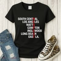 RESPECT South Central Los Angeles Watts Long Beach Women's T-Shirt thumb 3
