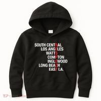 RESPECT South Central Los Angeles Watts Long Beach Kids Hoodie thumb 0