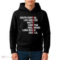RESPECT South Central Los Angeles Watts Long Beach Kids Hoodie thumb 4