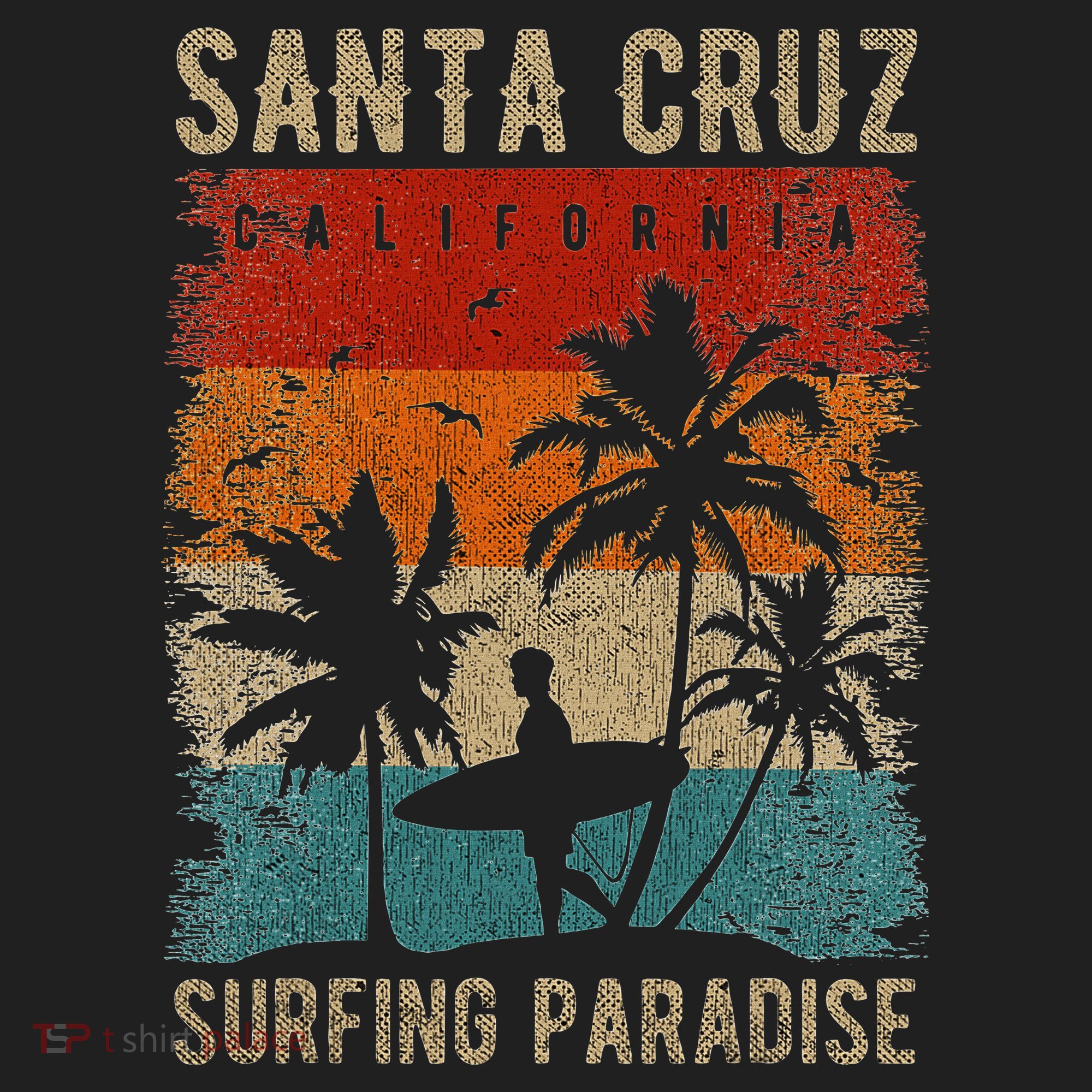 Retro Santa Cruz California Surfing Santa Cruz Beanie