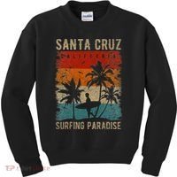 Retro Santa Cruz California Surfing Santa Cruz Kids Sweatshirt thumb 0