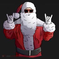 Rock Santa Claus Christmas Gift Doggie Tank thumb 4