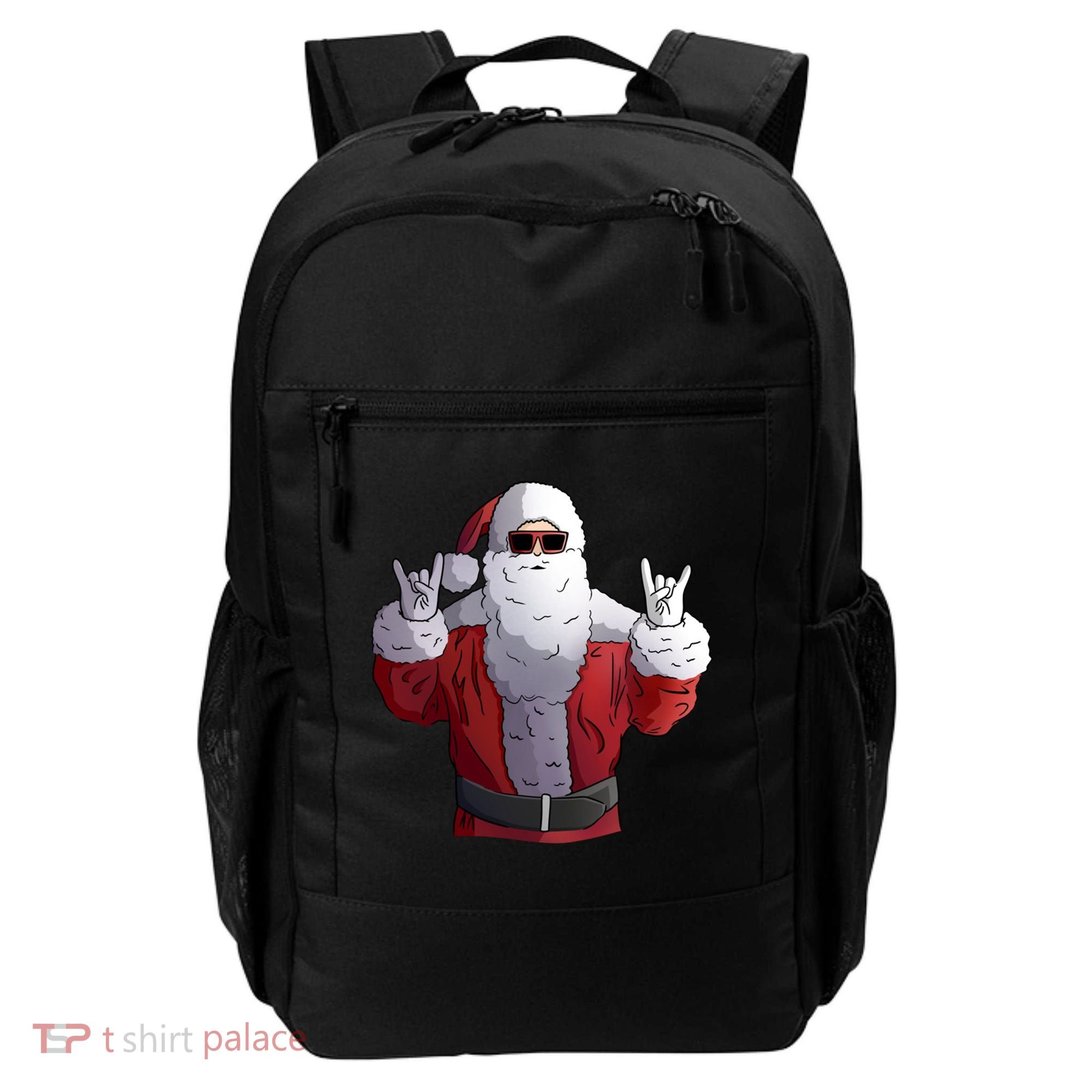 Rock Santa Claus Christmas Gift Backpack