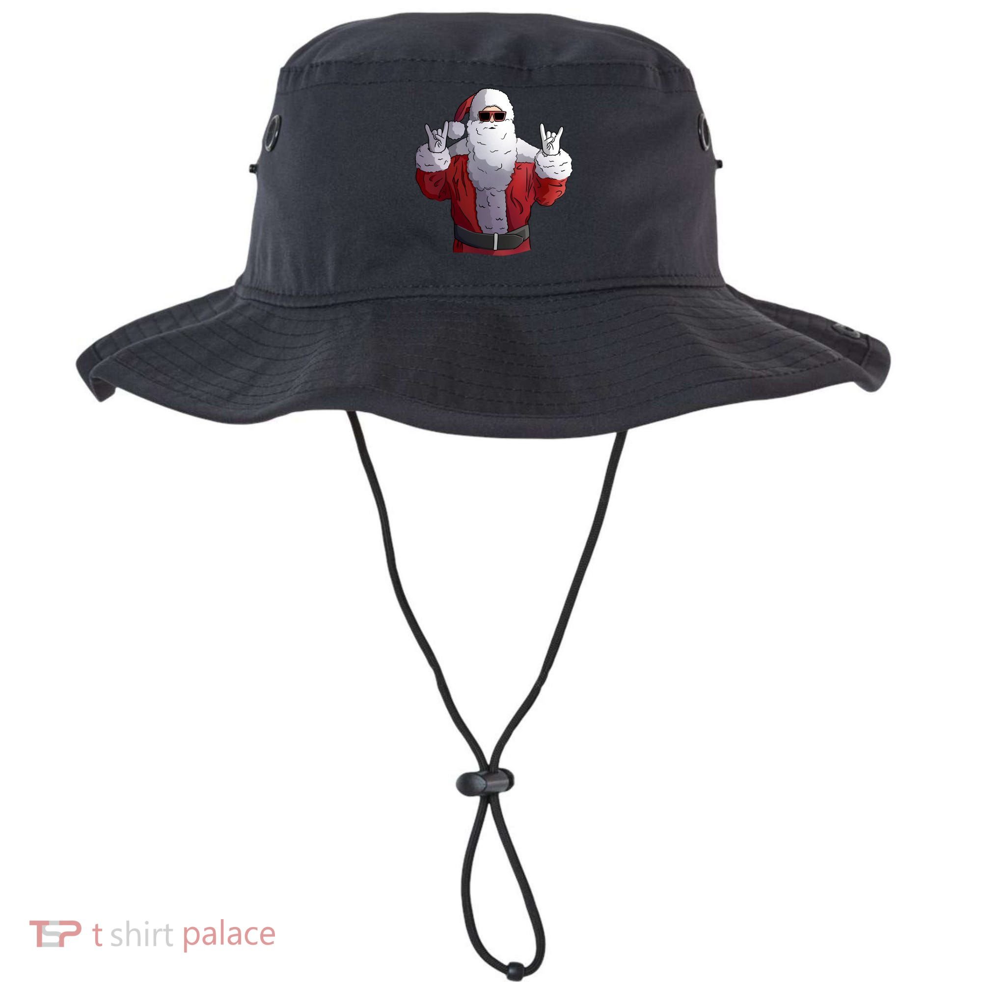 Rock Santa Claus Christmas Gift Bucket Hat