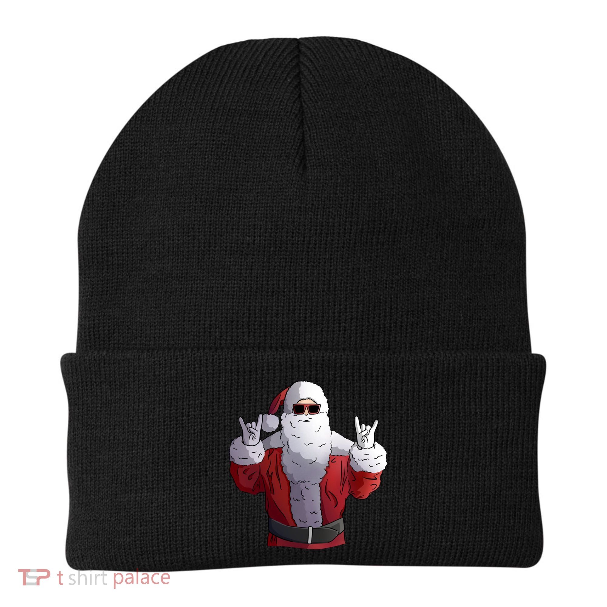 Rock Santa Claus Christmas Gift Beanie