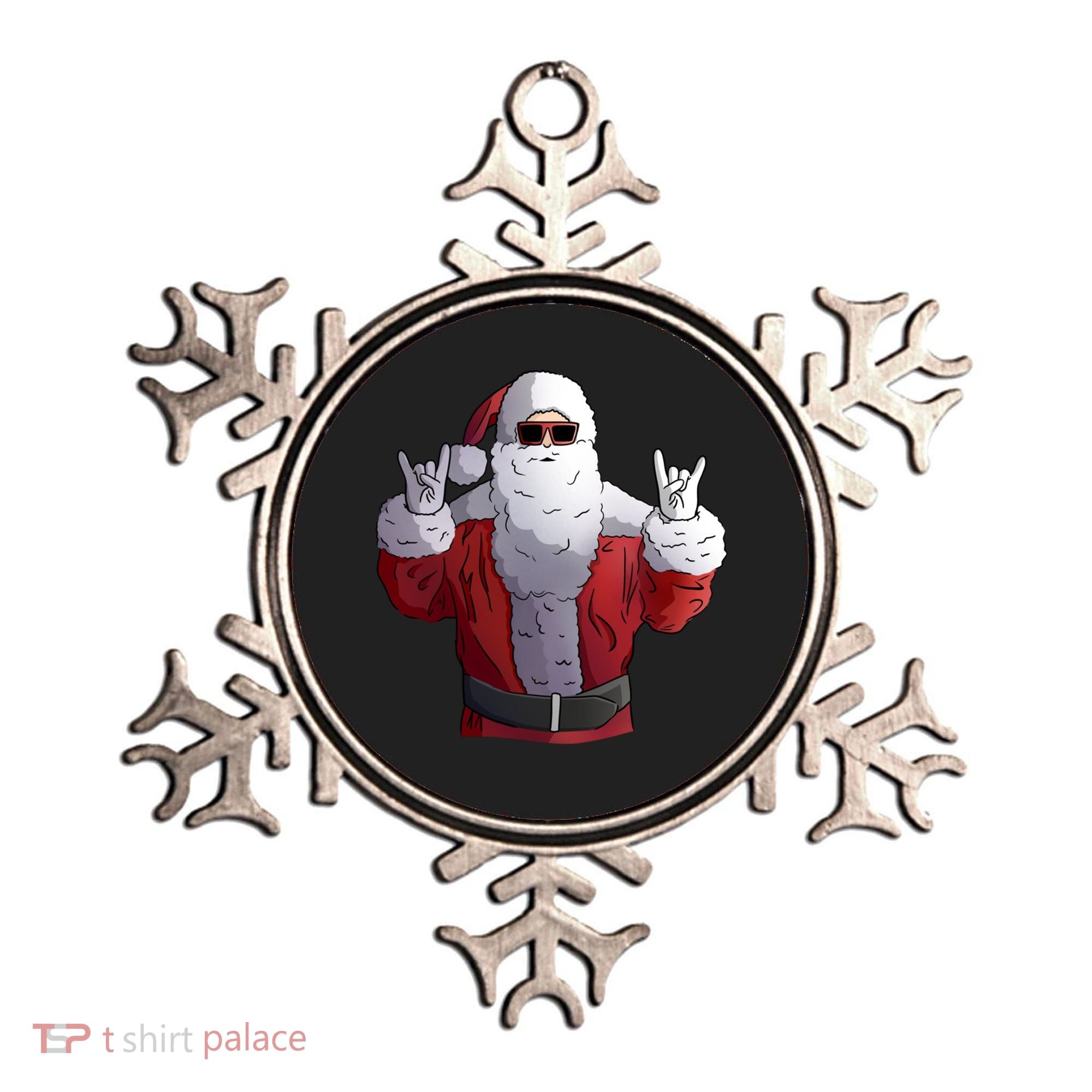 Rock Santa Claus Christmas Gift Ornament