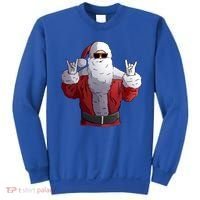 Rock Santa Claus Christmas Gift Sweatshirt thumb 0