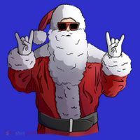 Rock Santa Claus Christmas Gift Coaster thumb 2