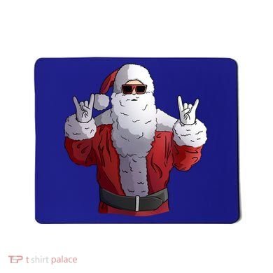 Rock Santa Claus Christmas Gift Mousepad