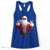 Rock Santa Claus Christmas Gift Women's Tank Top thumb 0