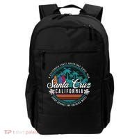 Retro Santa Cruz California Sandy Beaches Breaking Waves Gift Backpack thumb 0