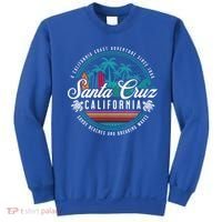 Retro Santa Cruz California Sandy Beaches Breaking Waves Gift Sweatshirt thumb 0