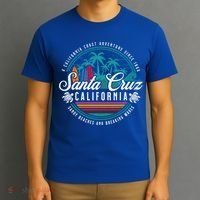 Retro Santa Cruz California Sandy Beaches Breaking Waves Gift T-Shirt thumb 3