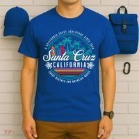 Retro Santa Cruz California Sandy Beaches Breaking Waves Gift T-Shirt thumb 6