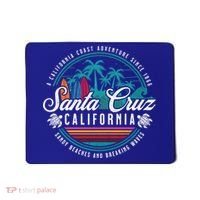 Retro Santa Cruz California Sandy Beaches Breaking Waves Gift Mousepad thumb 0