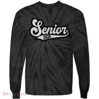 Retro Senior Classic Of 2026 Graduation Tie-Dye Long Sleeve Shirt thumb 0