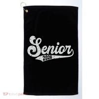 Retro Senior Classic Of 2026 Graduation Golf Towel thumb 0