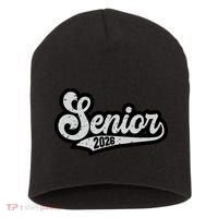 Retro Senior Classic Of 2026 Graduation Short Acrylic Beanie thumb 0