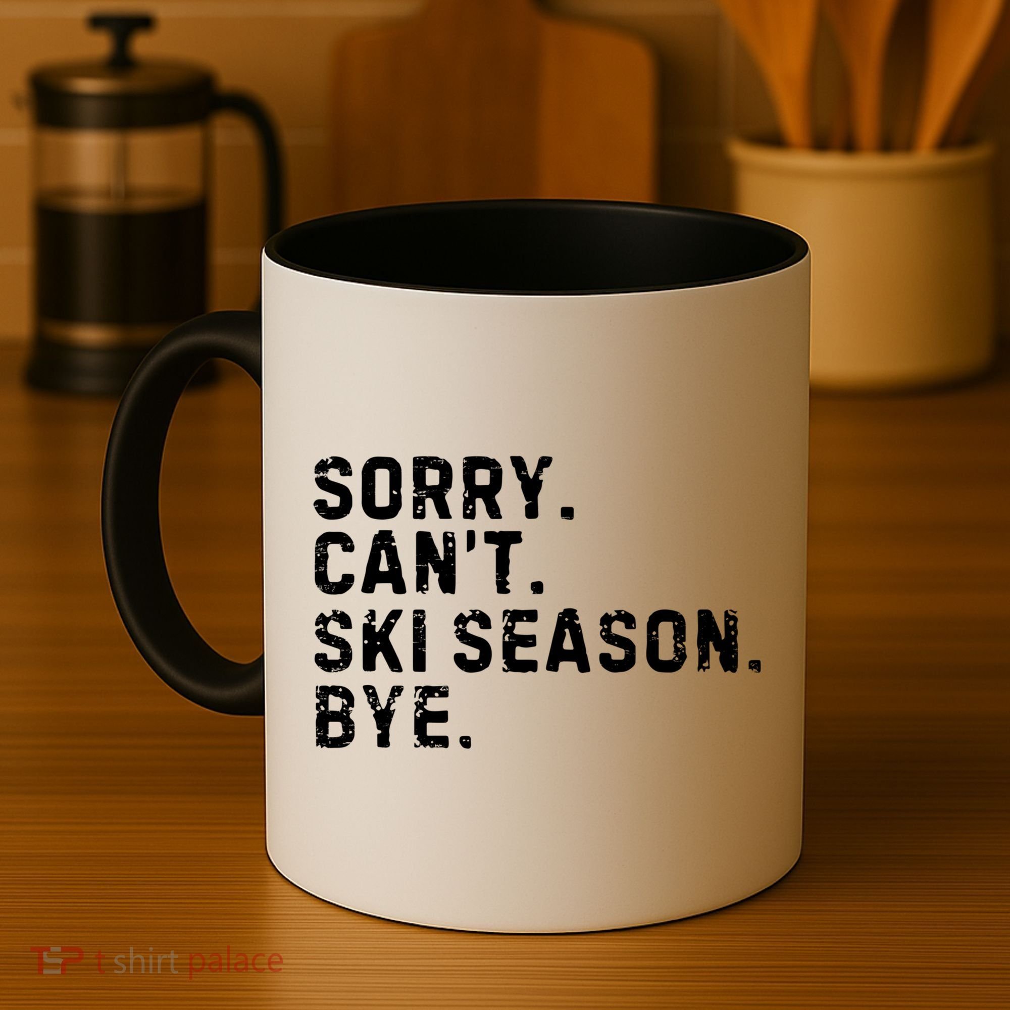 Retro Sorry Can’T Ski Season Bye Funny Skiing Lover Saying Gift Coffee Mug