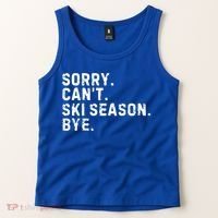Retro Sorry Can’T Ski Season Bye Funny Skiing Lover Saying Gift Tank Top thumb 2