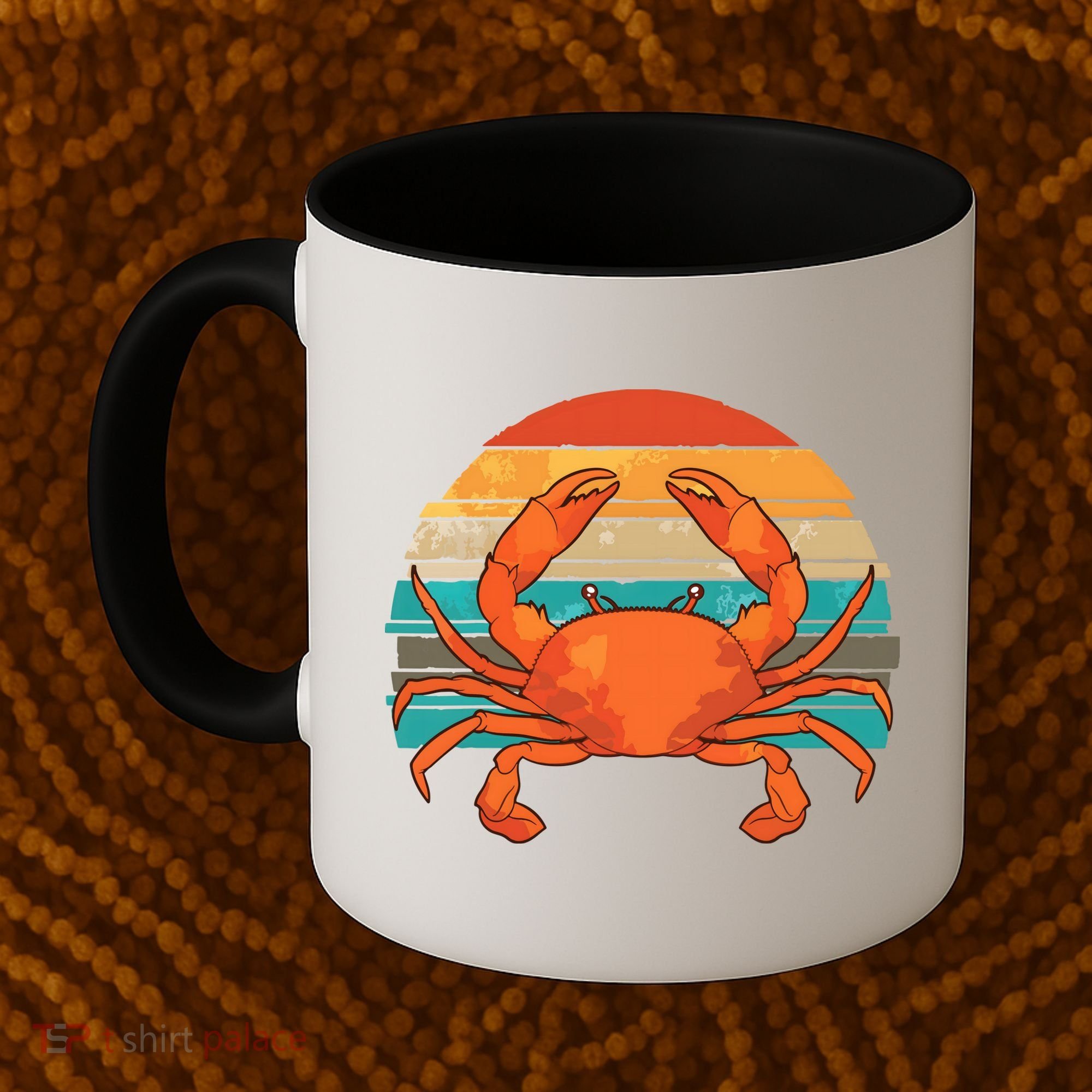 Retro Seafood Crab Lover Crabbing Sea Animal Crab Coffee Mug