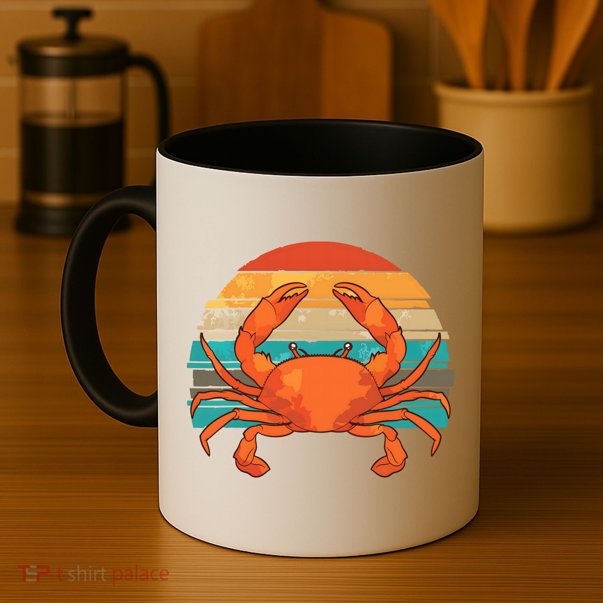 Retro Seafood Crab Lover Crabbing Sea Animal Crab Coffee Mug