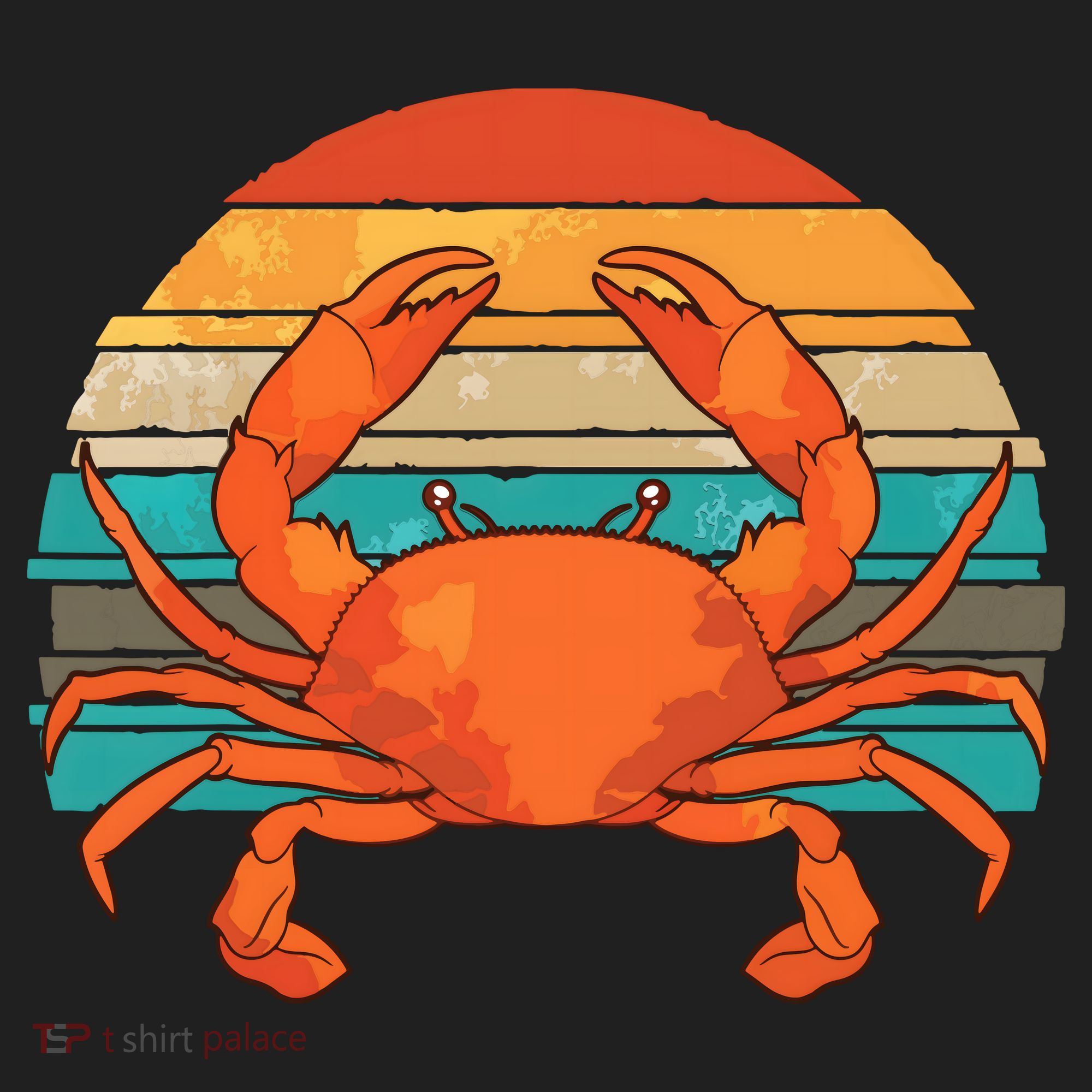 Retro Seafood Crab Lover Crabbing Sea Animal Crab Tumbler