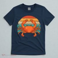 Retro Seafood Crab Lover Crabbing Sea Animal Crab T-Shirt thumb 5