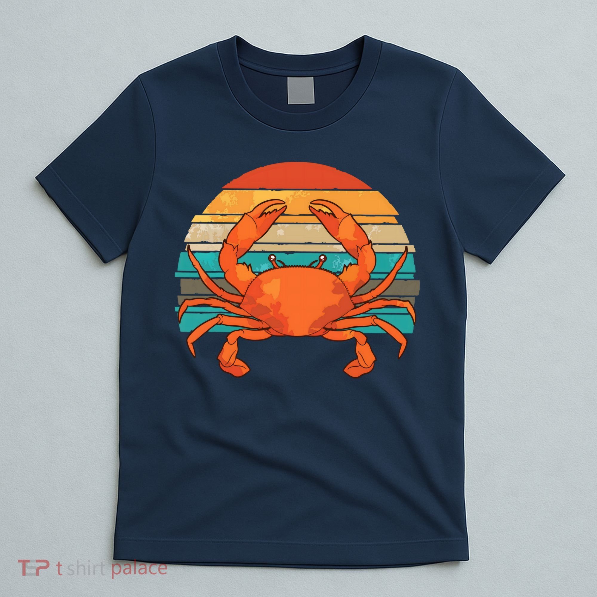 Retro Seafood Crab Lover Crabbing Sea Animal Crab T-Shirt