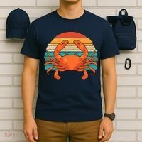 Retro Seafood Crab Lover Crabbing Sea Animal Crab T-Shirt thumb 6