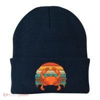 Retro Seafood Crab Lover Crabbing Sea Animal Crab Beanie thumb 0