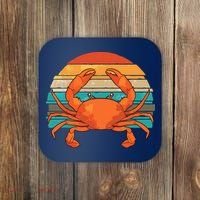 Retro Seafood Crab Lover Crabbing Sea Animal Crab Coaster thumb 0