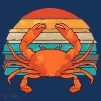 Retro Seafood Crab Lover Crabbing Sea Animal Crab Women's Hoodie thumb 2