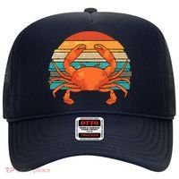 Retro Seafood Crab Lover Crabbing Sea Animal Crab Hat thumb 0