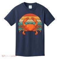 Retro Seafood Crab Lover Crabbing Sea Animal Crab Kids T-Shirt thumb 0
