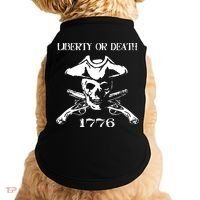 Revolutionary Skull Crossbones Flintlock Cool Doggie Tank thumb 0