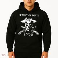 Revolutionary Skull Crossbones Flintlock Cool Hoodie thumb 2