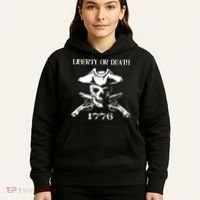 Revolutionary Skull Crossbones Flintlock Cool Hoodie thumb 5