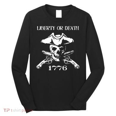 Revolutionary Skull Crossbones Flintlock Cool Long Sleeve Shirt