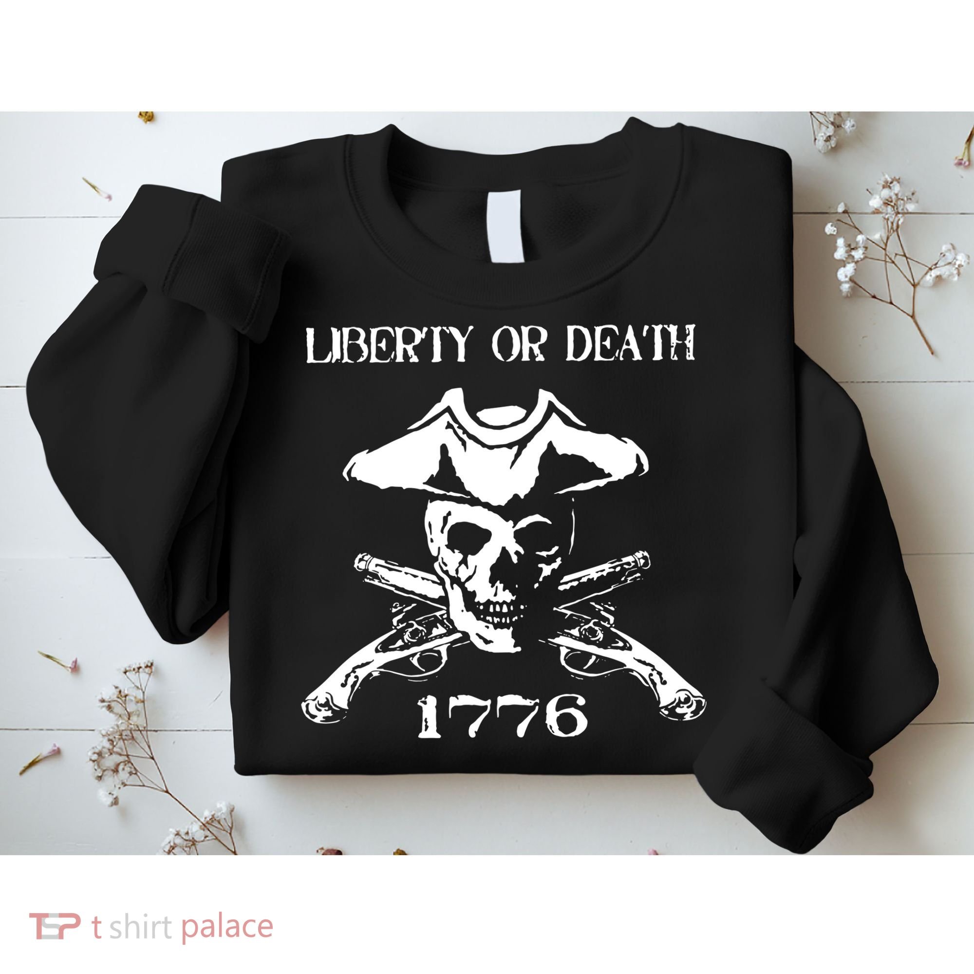 Revolutionary Skull Crossbones Flintlock Cool Sweatshirt
