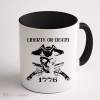 Revolutionary Skull Crossbones Flintlock Cool Coffee Mug thumb 1