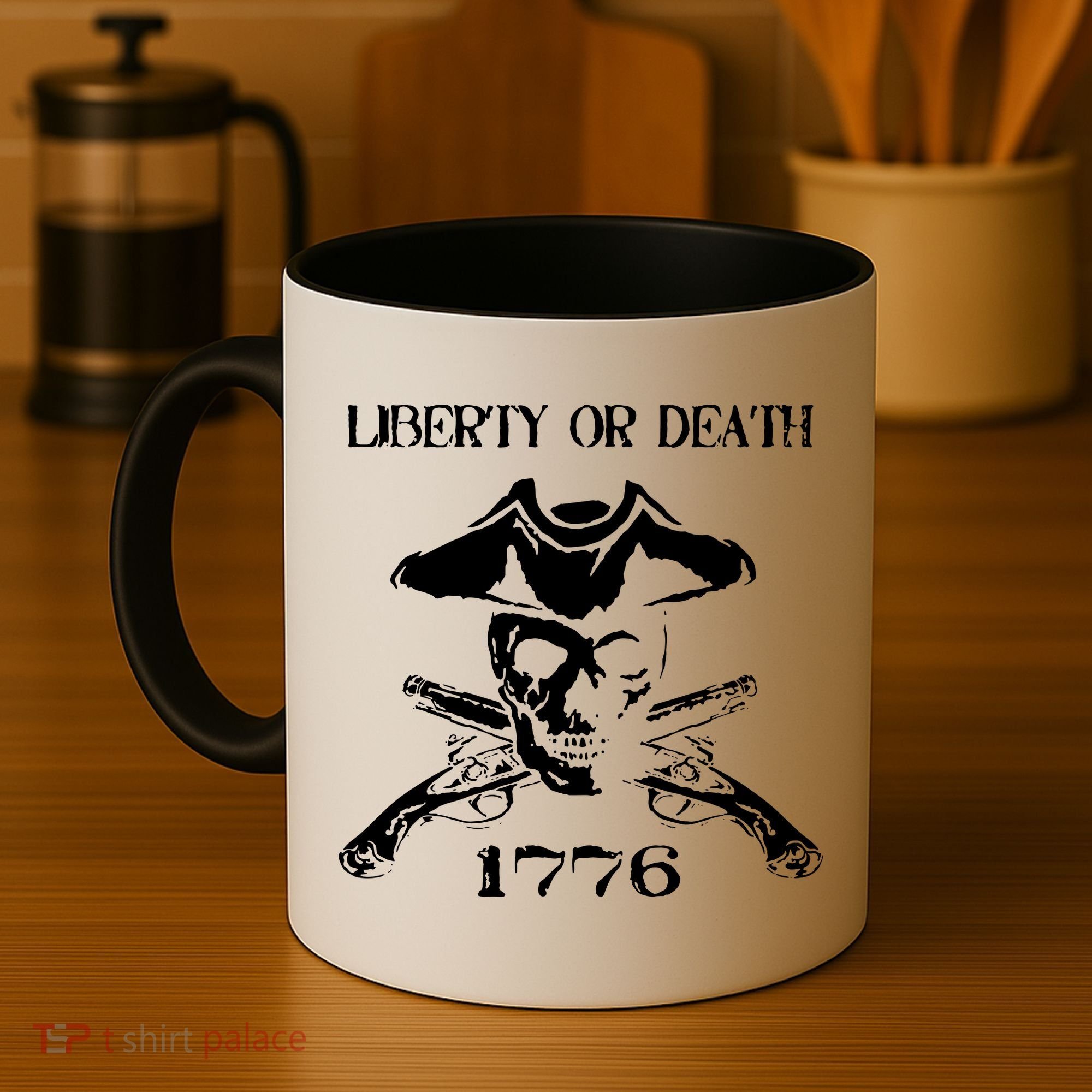 Revolutionary Skull Crossbones Flintlock Cool Coffee Mug
