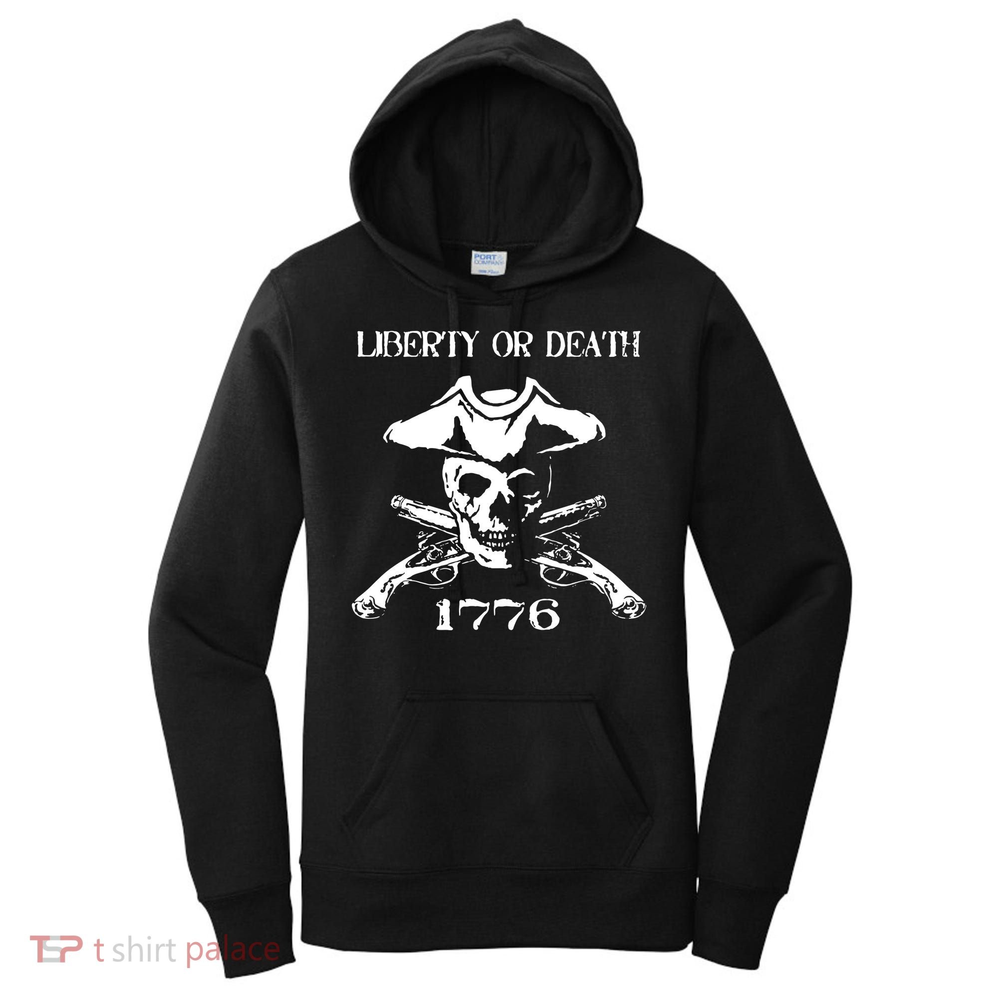 Revolutionary Skull Crossbones Flintlock Cool Women's Hoodie